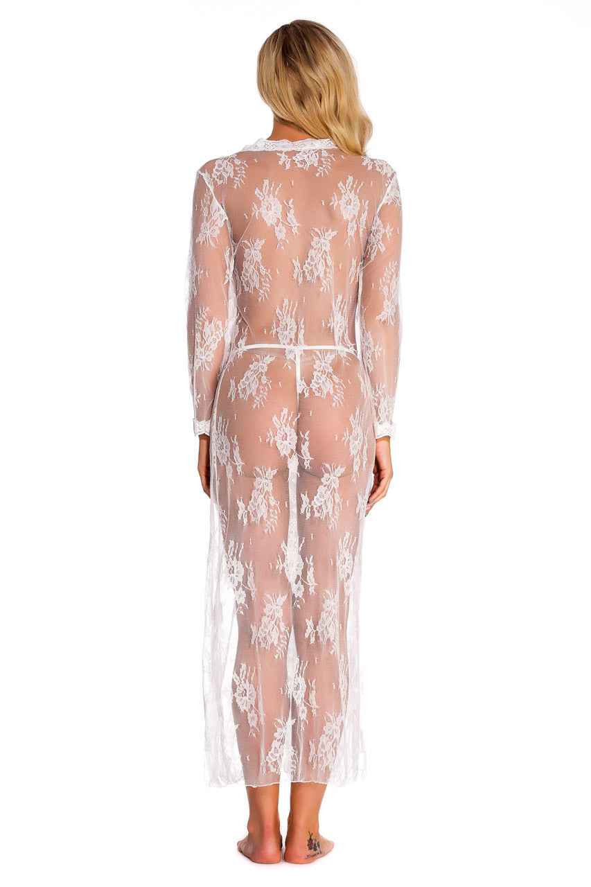 Long Lace Babydoll Robe