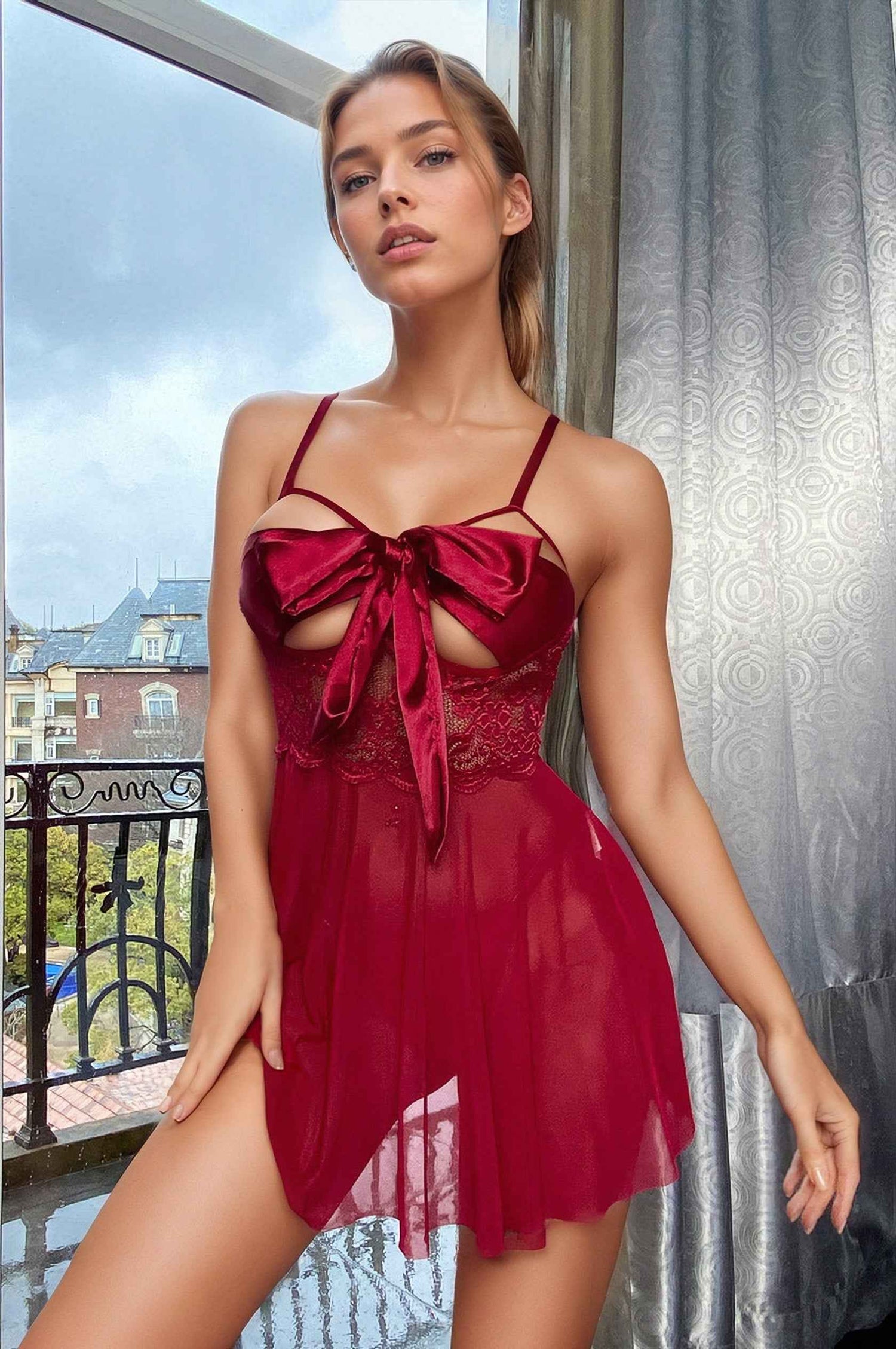 Busty Bows Lingerie Babydoll