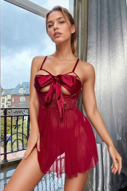 Busty Bows Lingerie Babydoll
