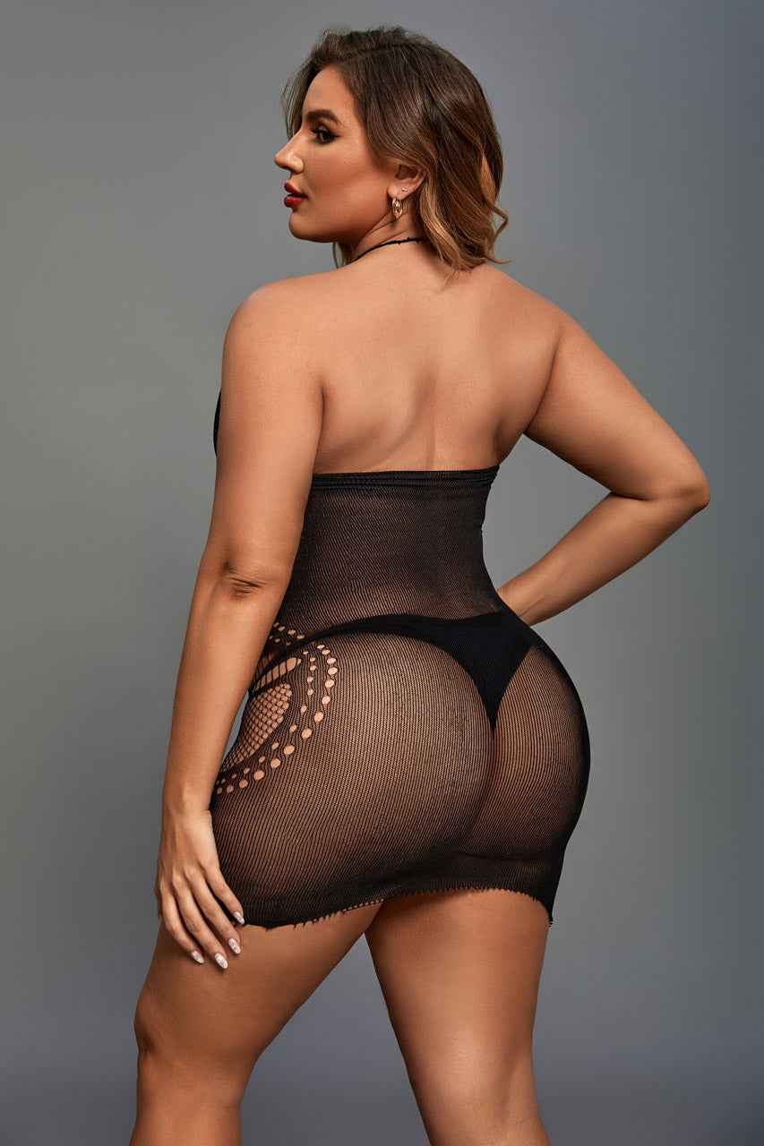 Plus Size Seamless Patterned Chemise