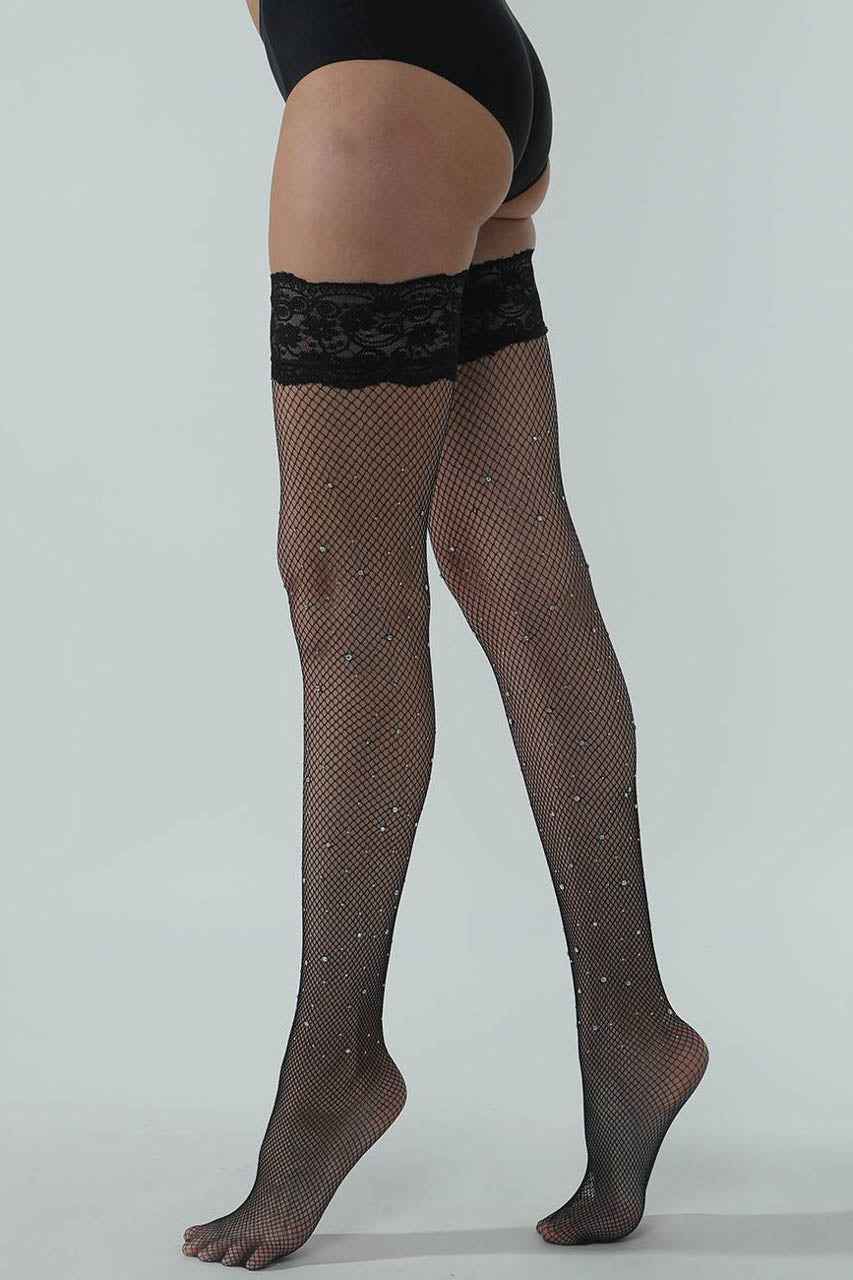 Sparkle Net Stay Up Stockings