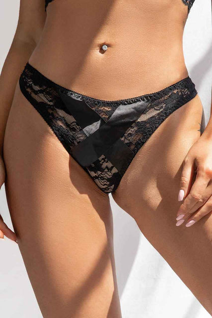 Strapped Floral Garter Set