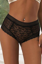 High Waisted Floral Lace Panty