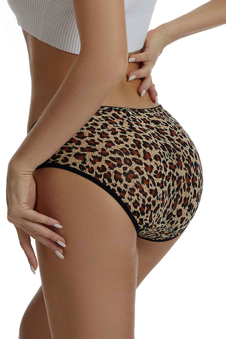 Silk Leopard Bikini Panty