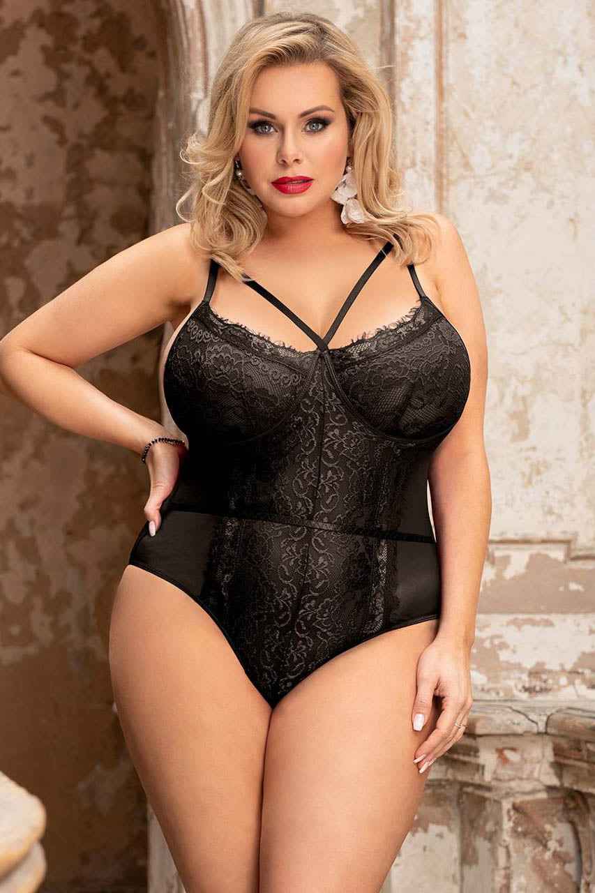 Plus Size Midnight Desires Teddy