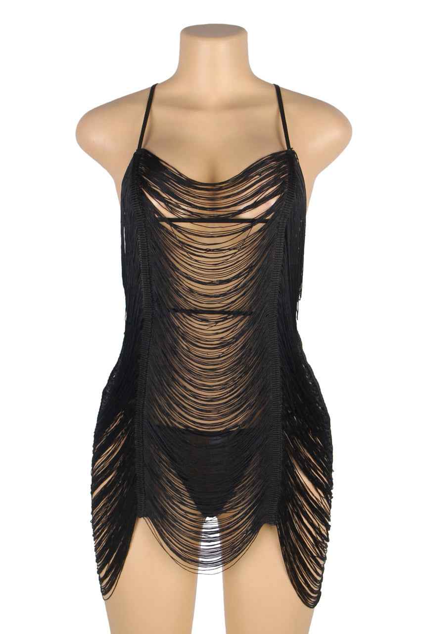 Shimmy Fringe Lingerie Chemise