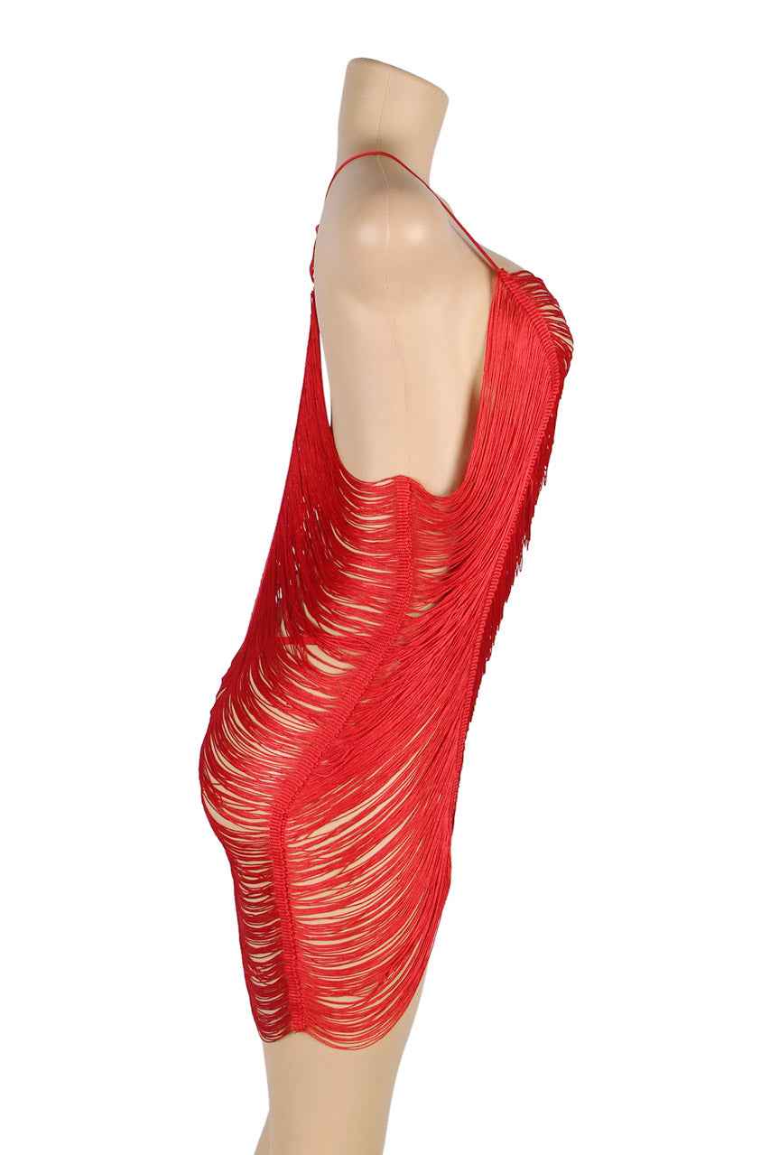 Shimmy Fringe Lingerie Chemise