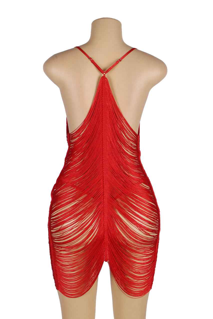 Shimmy Fringe Lingerie Chemise