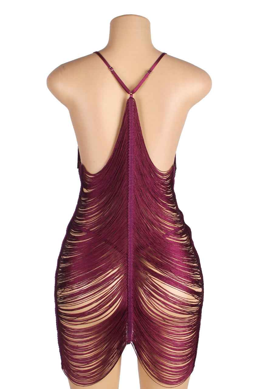 Shimmy Fringe Lingerie Chemise