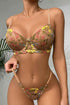 Plus Size Spring Garden Bra Set