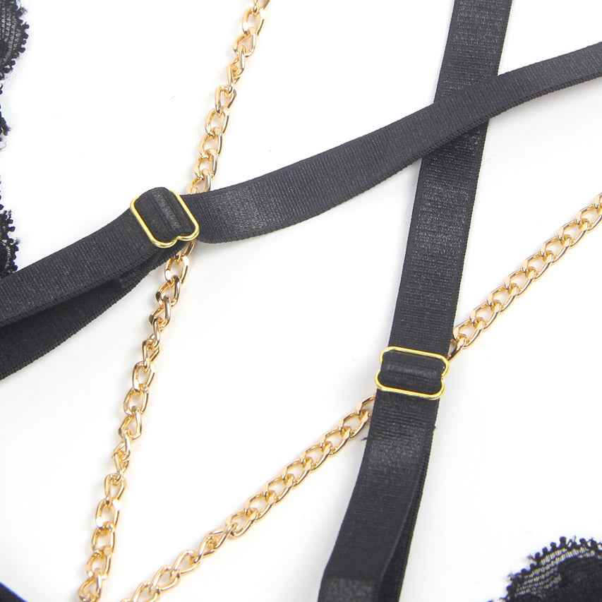 Burgundy Faux Leather Teddy Lingerie