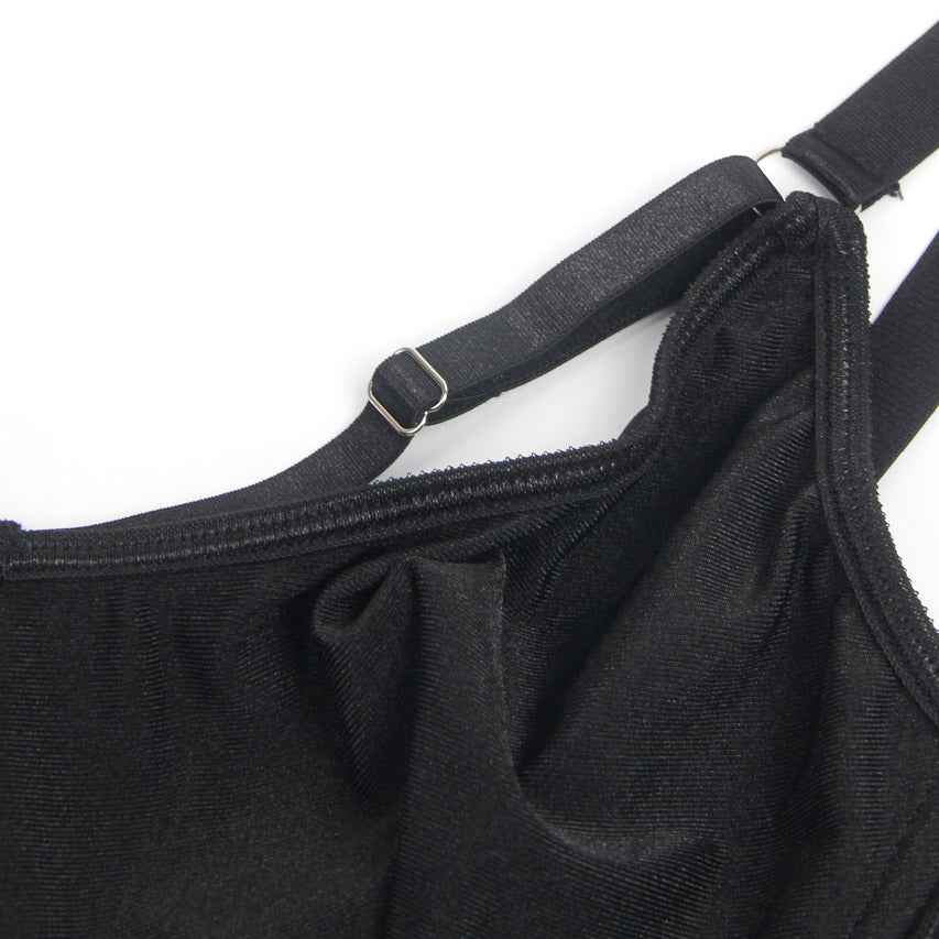 Bondage Bra and Garterbelt Set