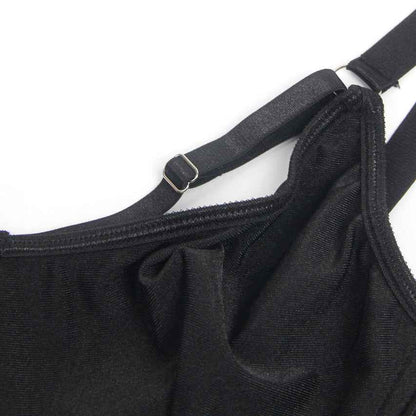 Bondage Bra and Garterbelt Set