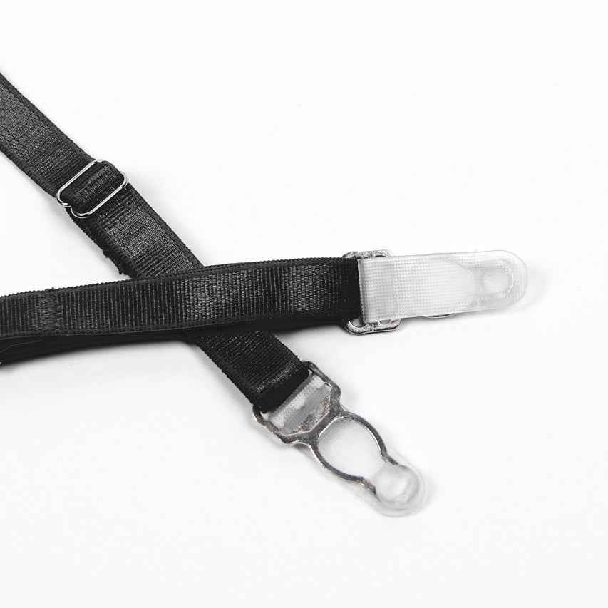 Feather Lace Chain Lingerie Bra Set