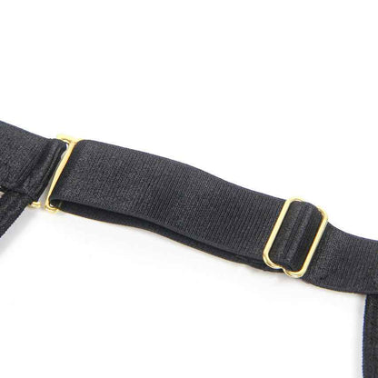 Pleather Deep V Halter Chemise