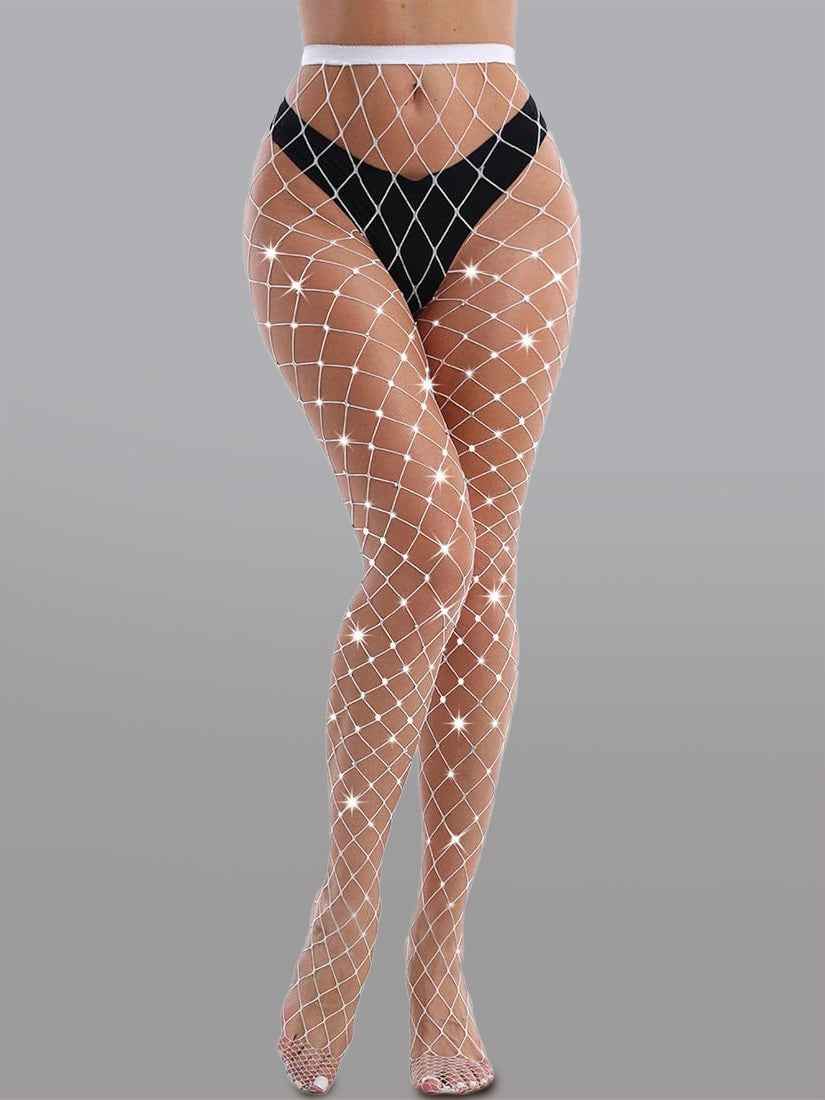 Diamond Fishnet Tights
