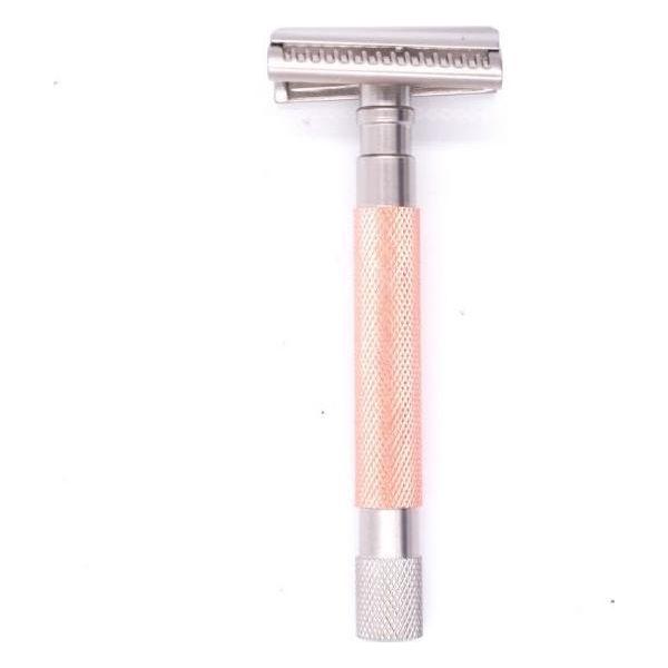 Parker 55SL-RG Rose Gold Semi Slant 3 Piece Safety Razor by Pasteur Pharmacy