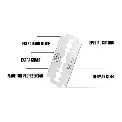 My-Blades Silver Double Edge Razor Blades 10 ct by Pasteur Pharmacy
