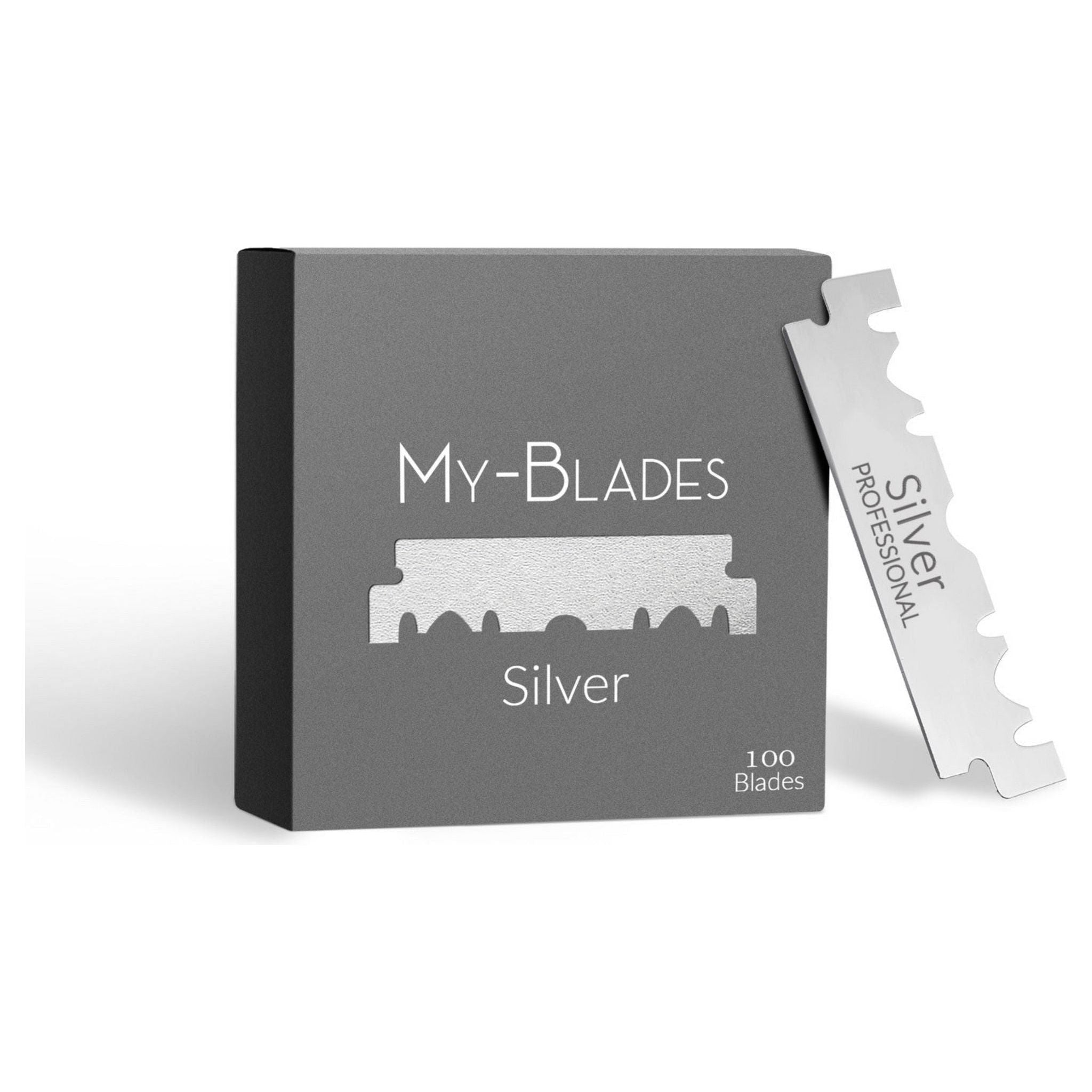 My-Blades Silver Single Edge Razor Blades 100 ct 