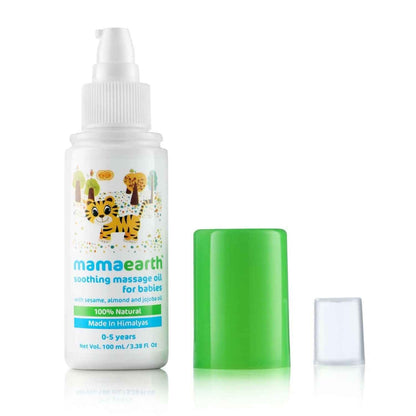 Mamaearth Soothing Massage Oil &amp; Nourishing Hair Oil &amp; Gentle Cleansing Shampoo for Babies