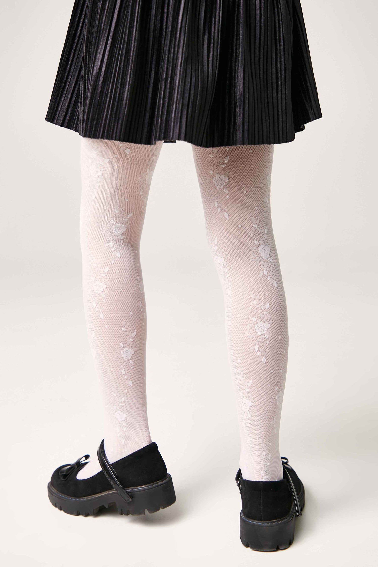 Conte Tights for girls Sofia 20 Den - Floral Pattern