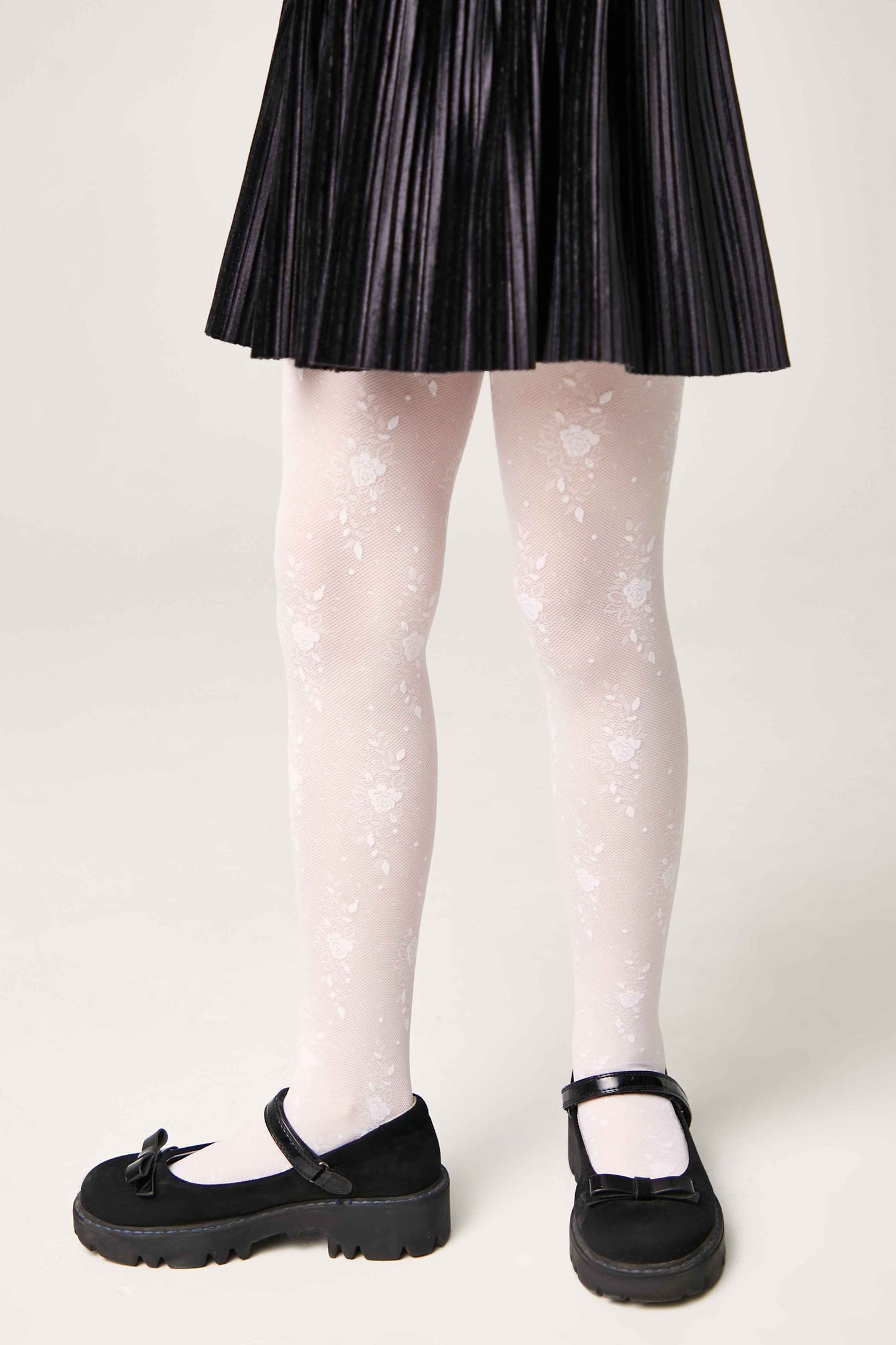 Conte Tights for girls Sofia 20 Den - Floral Pattern