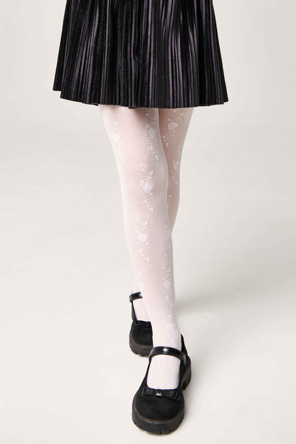 Conte Tights for girls Sofia 20 Den - Floral Pattern