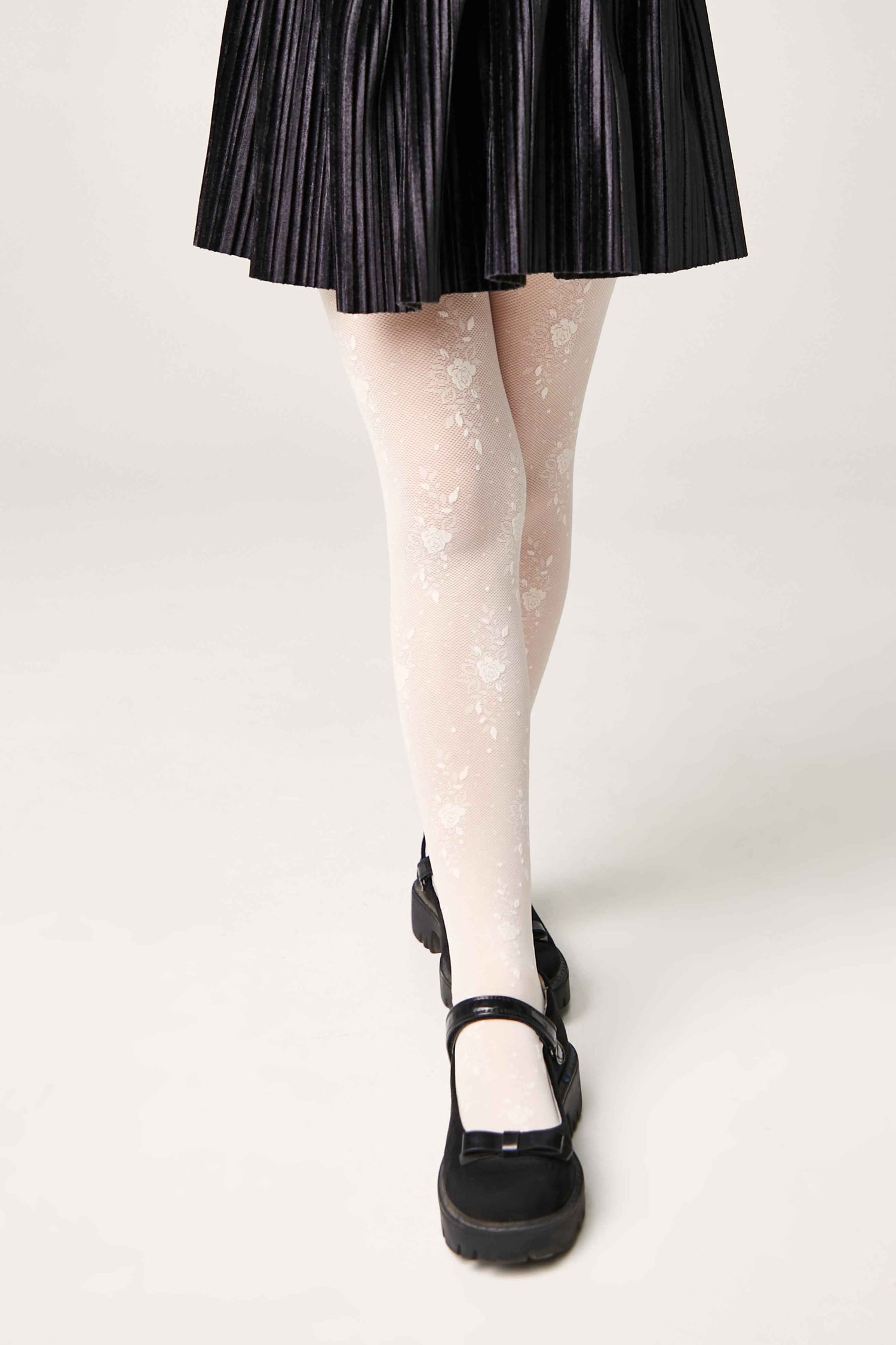 Conte Tights for girls Sofia 20 Den - Floral Pattern