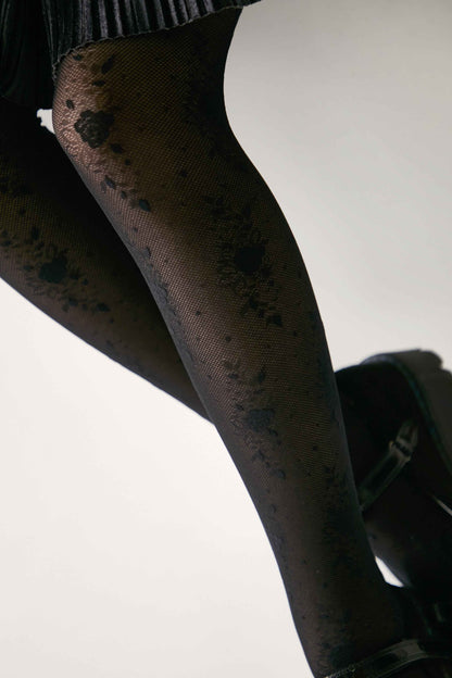 Conte Tights for girls Sofia 20 Den - Floral Pattern