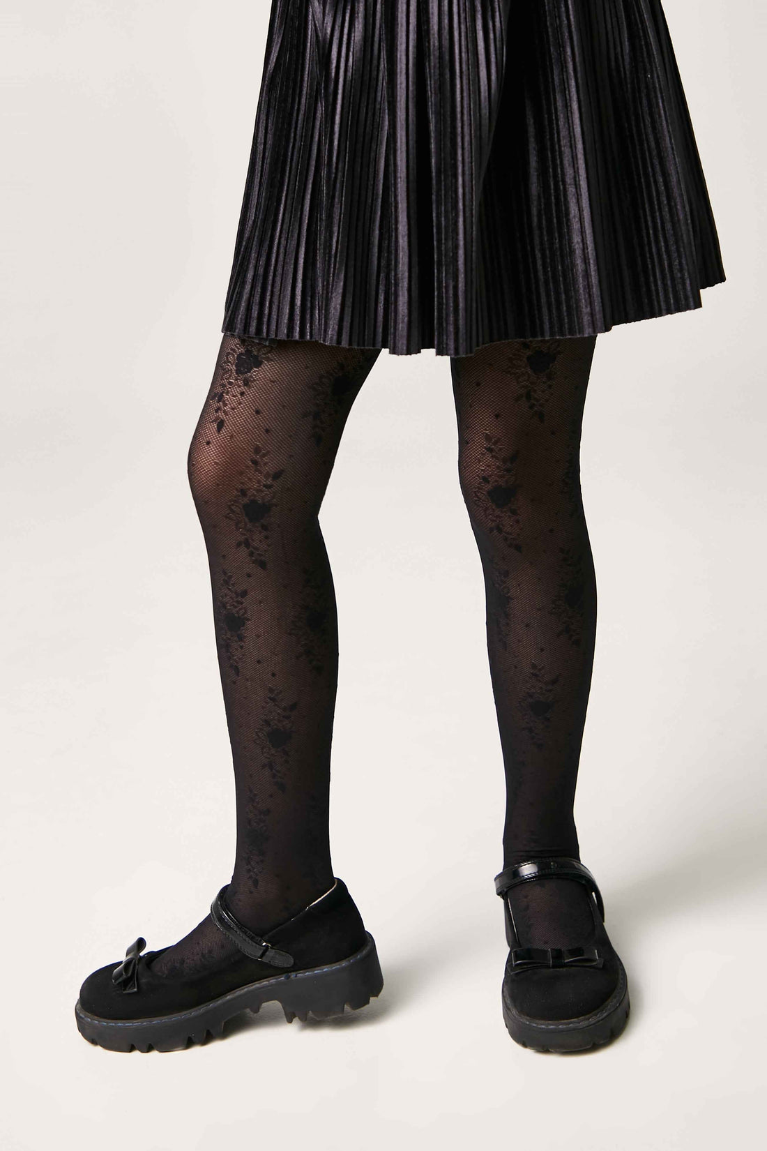 Conte Tights for girls Sofia 20 Den - Floral Pattern - leggings