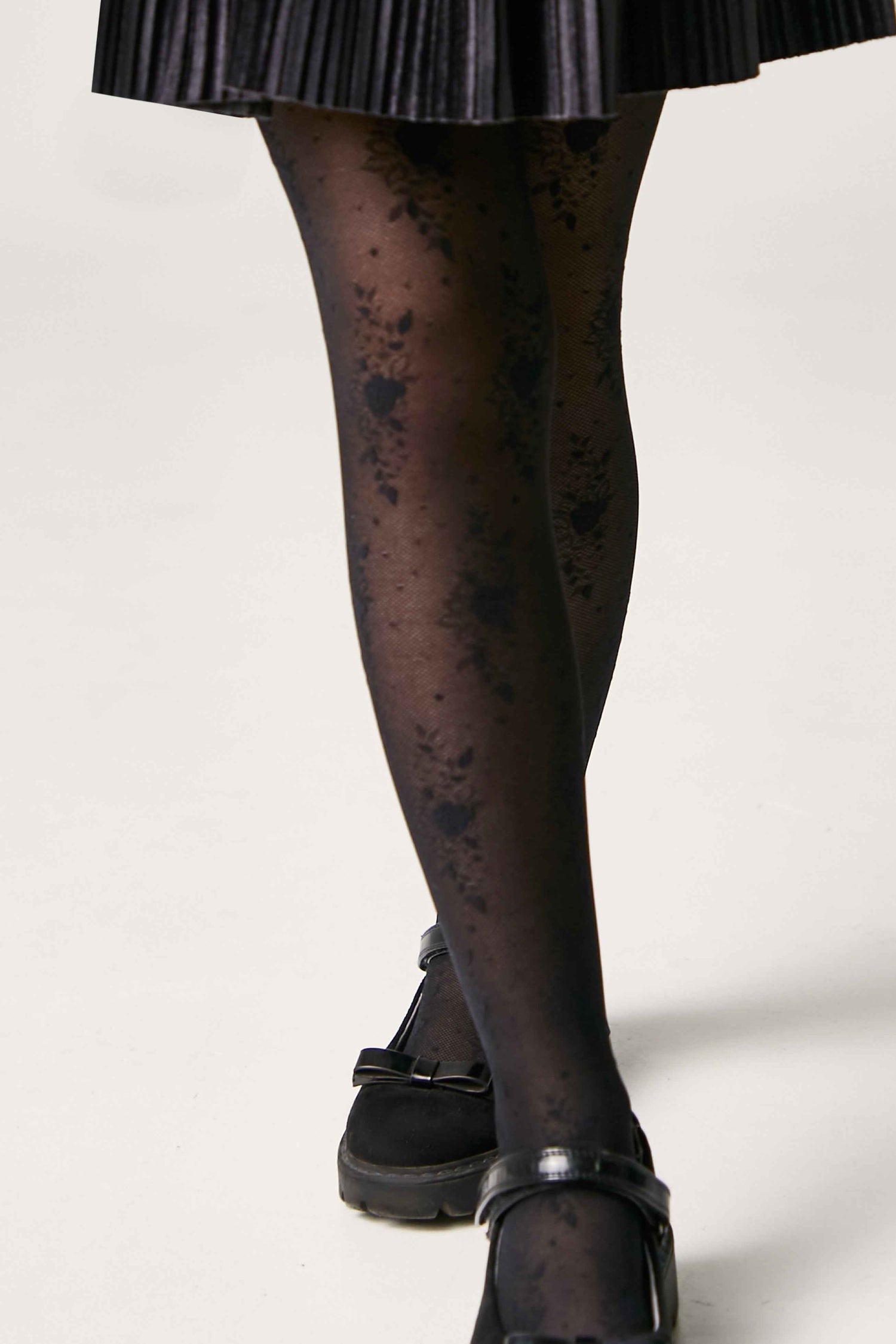 Conte Tights for girls Sofia 20 Den - Floral Pattern