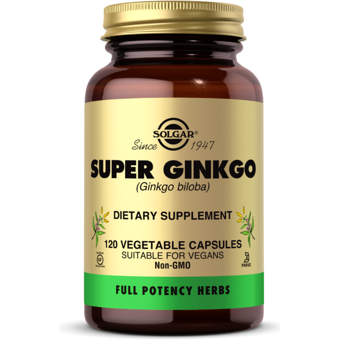 Solgar Super Ginkgo -- 120 Vegetable Capsules / 5 Oz by Pasteur Pharmacy
