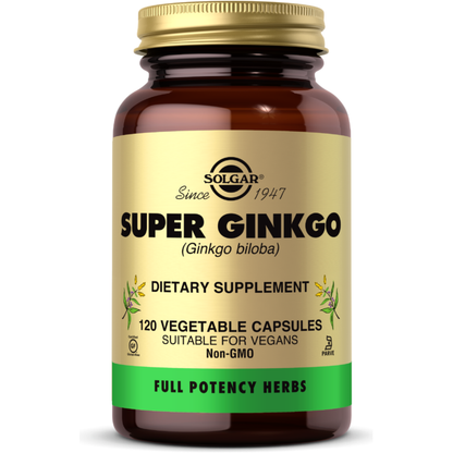 Solgar Super Ginkgo -- 120 Vegetable Capsules / 5 Oz by Pasteur Pharmacy