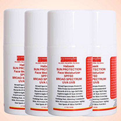 Habaek Sun Protection Face Moisturizer SPF50 | Peptides | Niacinamide