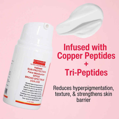 Habaek Sun Protection Face Moisturizer SPF50 | Peptides | Niacinamide