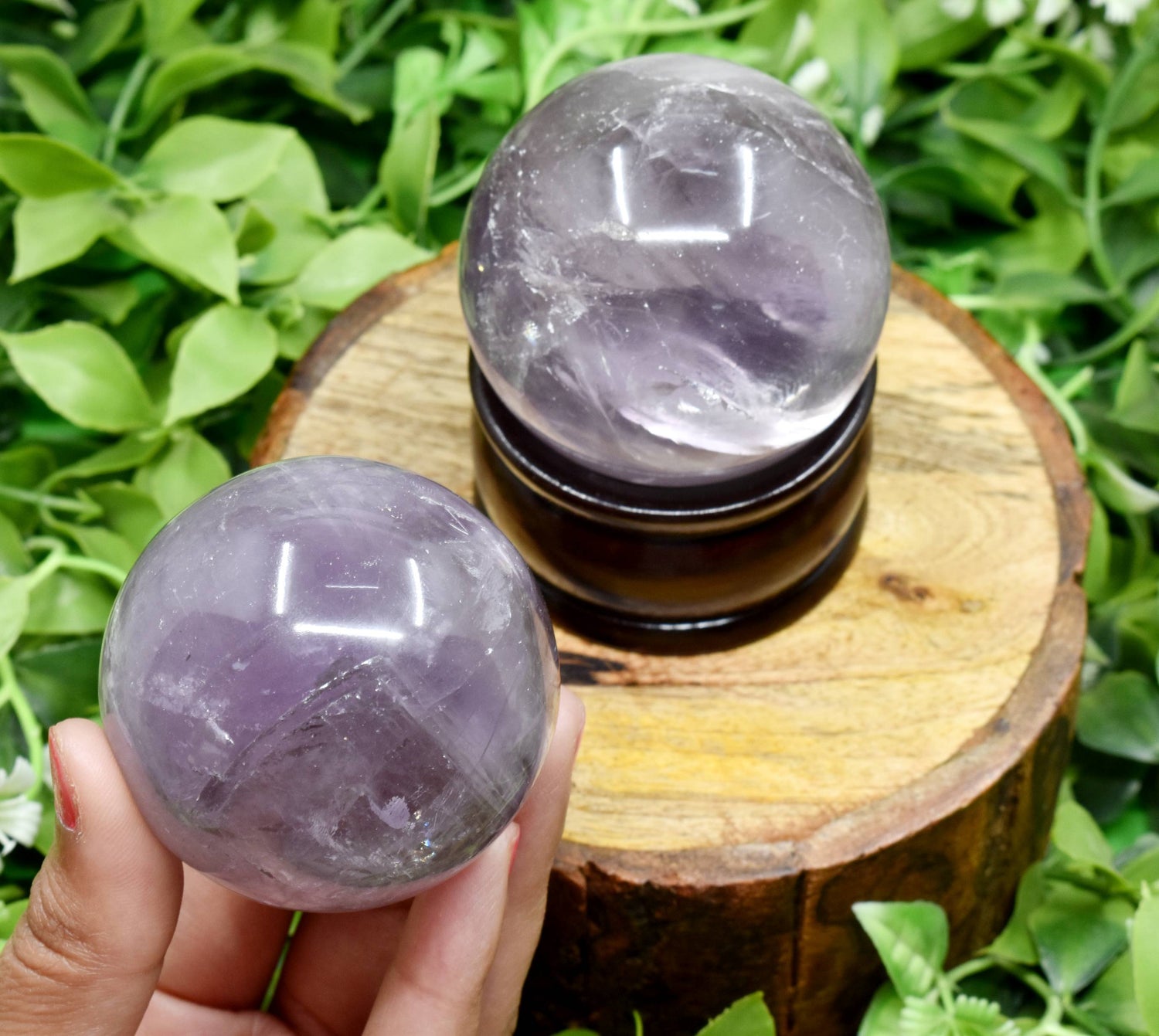 1Pc Amethyst Sphere Crystal Ball Healing Sphere.  DestGlow