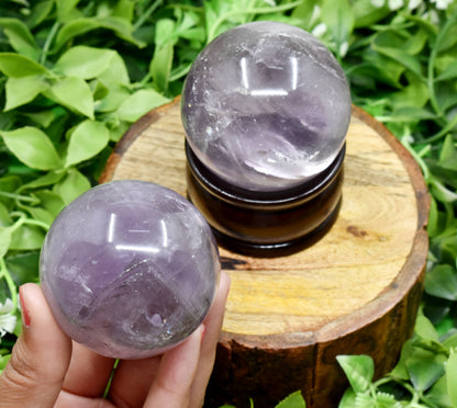 1Pc Amethyst Sphere Crystal Ball Healing Sphere.  DestGlow