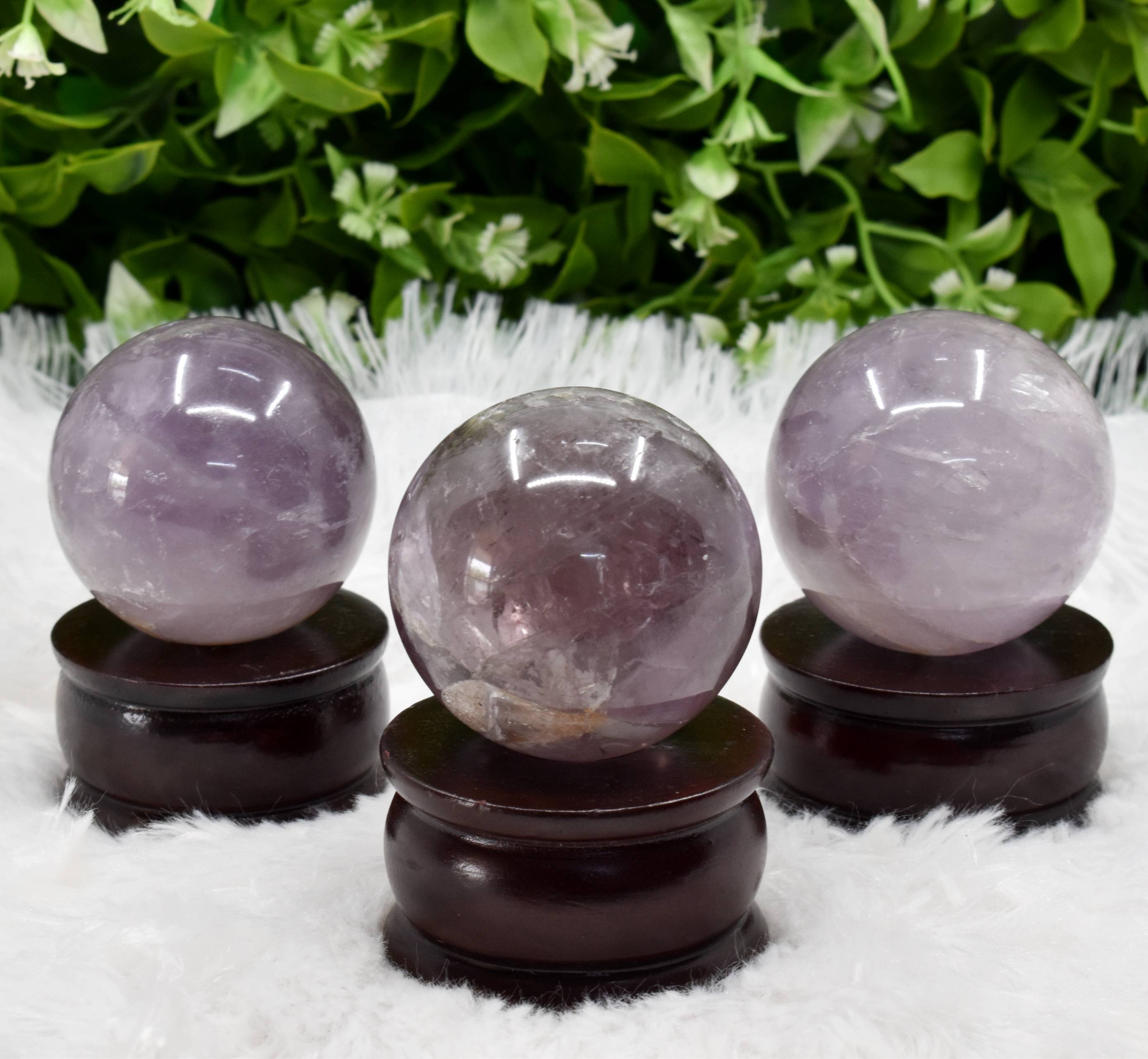 1Pc Amethyst Sphere Crystal Ball Healing Sphere.  DestGlow