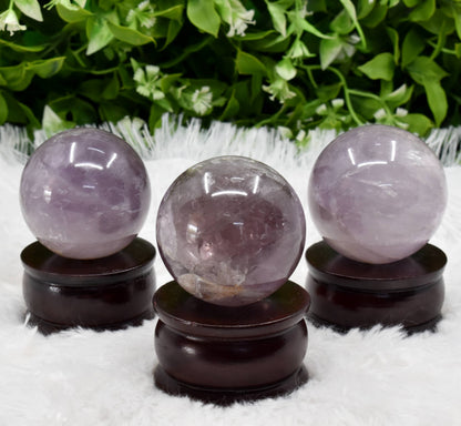 1Pc Amethyst Sphere Crystal Ball Healing Sphere.  DestGlow