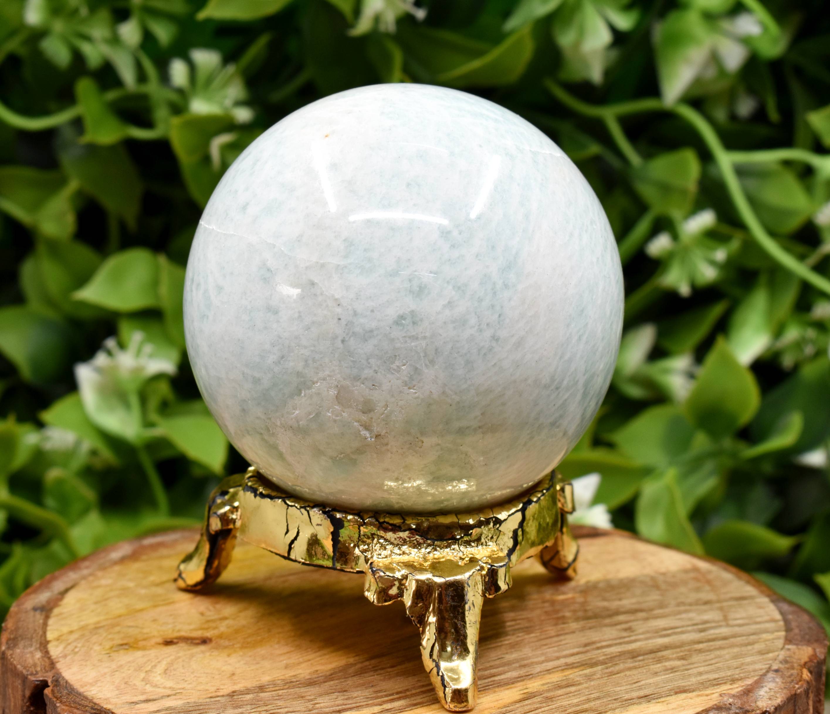 1Pc Amazonite Sphere, Crystal Ball Healing Sphere