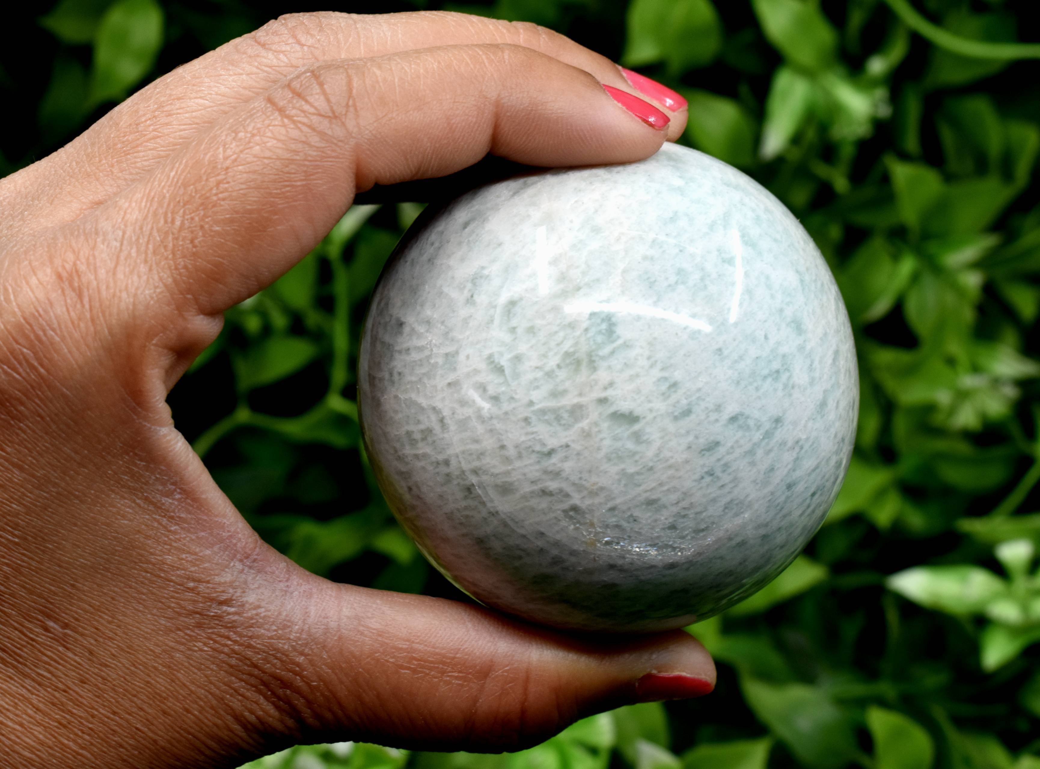 1Pc Amazonite Sphere, Crystal Ball Healing Sphere