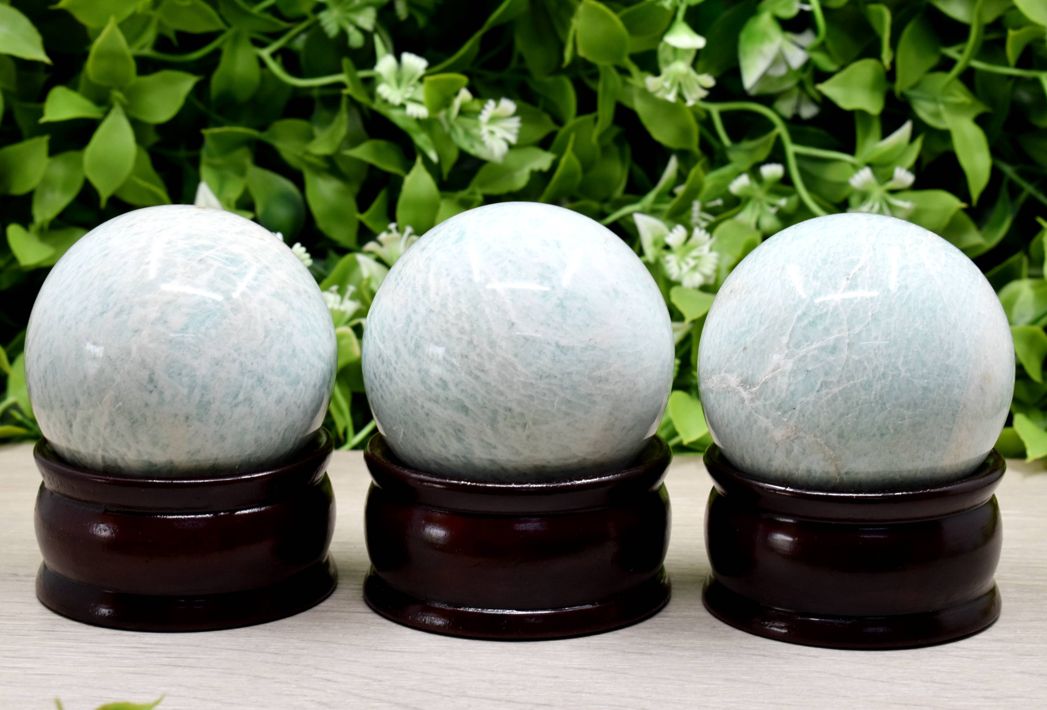 1Pc Amazonite Sphere, Crystal Ball Healing Sphere