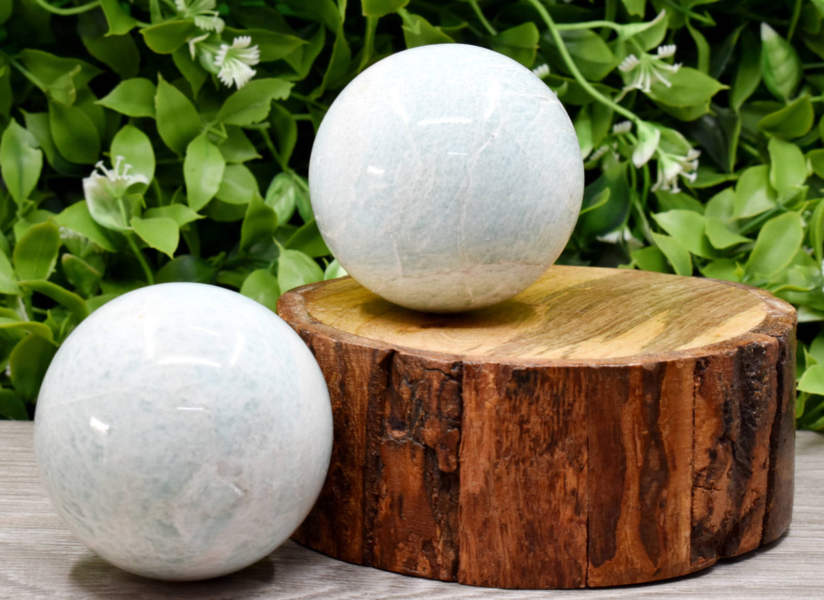 1Pc Amazonite Sphere, Crystal Ball Healing Sphere
