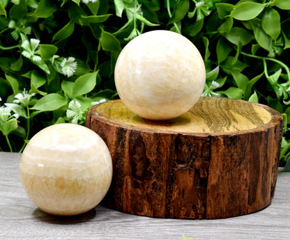 1Pc Aragonite Sphere Crystal Ball Healing Sphere.  DestGlow