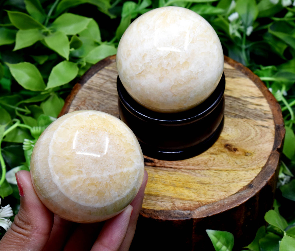 1Pc Aragonite Sphere Crystal Ball Healing Sphere.  DestGlow