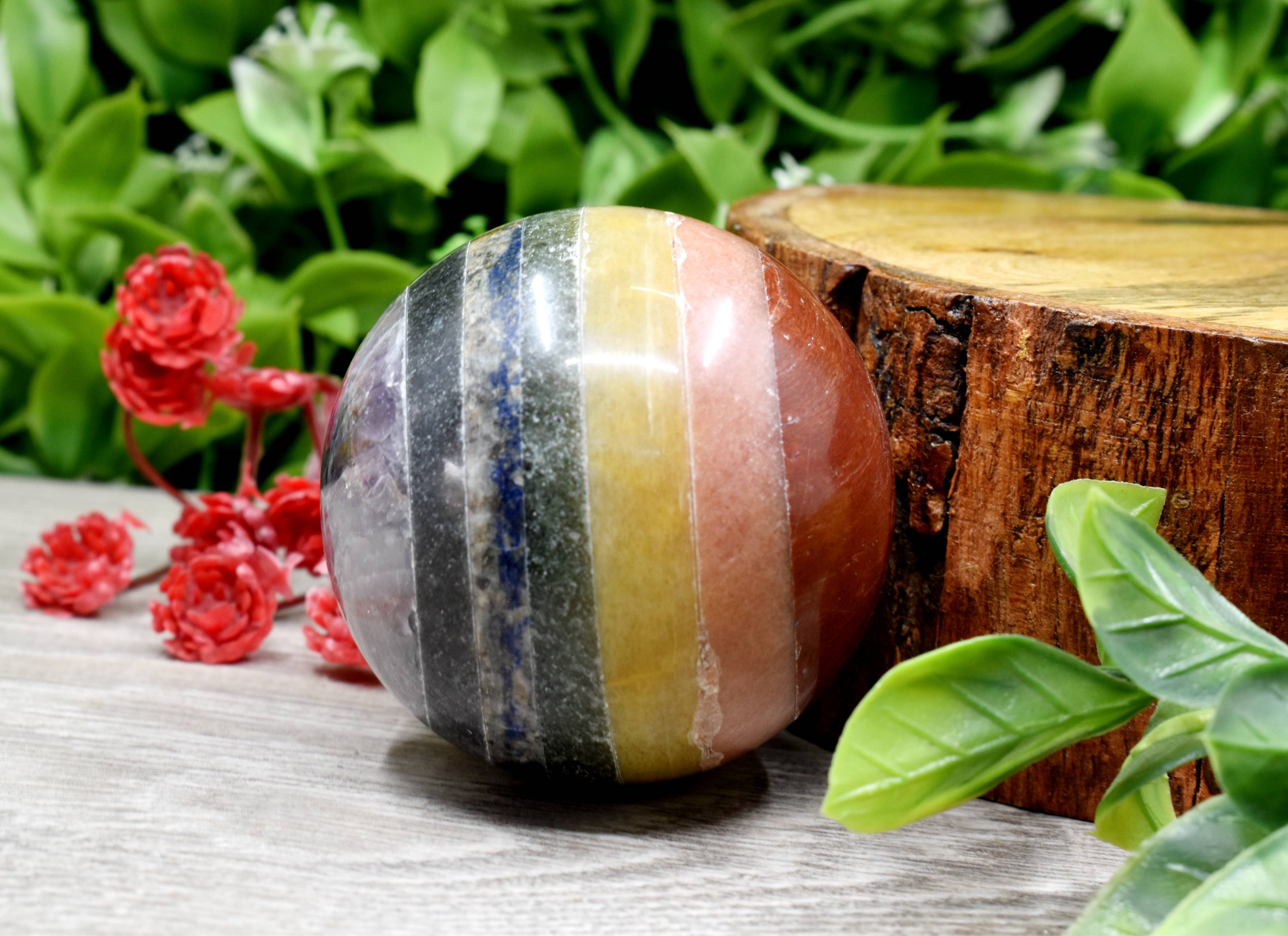 1Pc Bonded Chakra Sphere Crystal Ball Healing Sphere