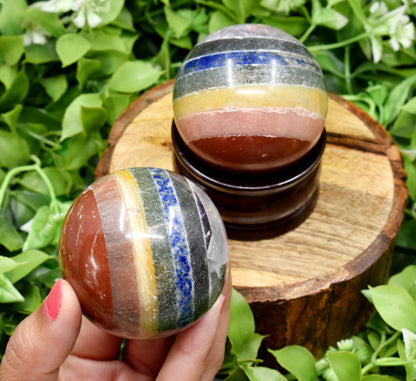 1Pc Bonded Chakra Sphere Crystal Ball Healing Sphere