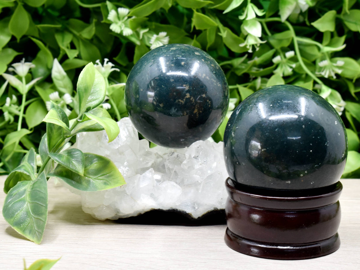 1Pc Bloodstone Sphere, Crystal Ball, Healing Sphere