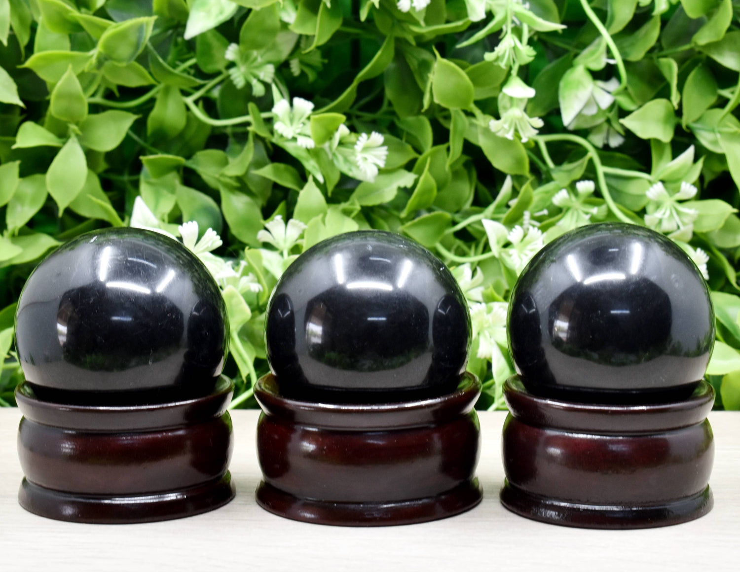 1Pc Black Tourmaline Sphere, Crystal Ball, Healing Sphere.