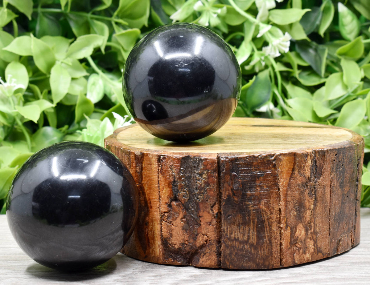 1Pc Black Tourmaline Sphere, Crystal Ball, Healing Sphere.
